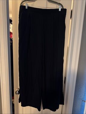 torrid Black Wide-Leg Pull-On Pants